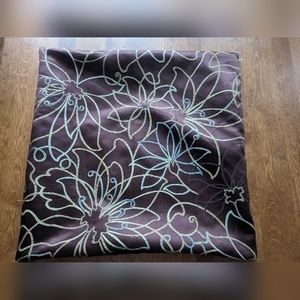 Floral pillow sham case
